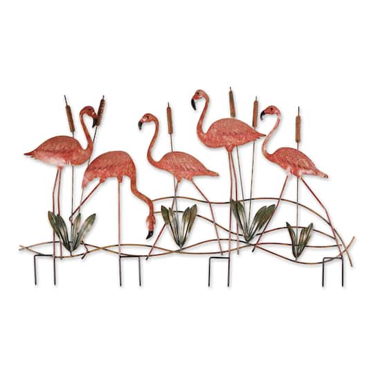 Flamingo Garden Stake 47.5&#x22; x 47.5&#x22; x 28.5&#x22;